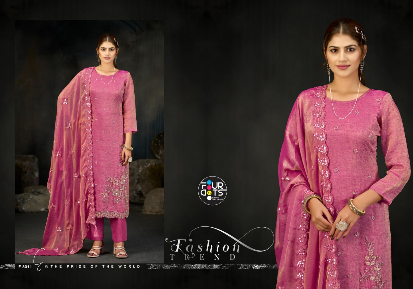 Willow Four Dots Fendy Pant Style Suits Wholesale Price