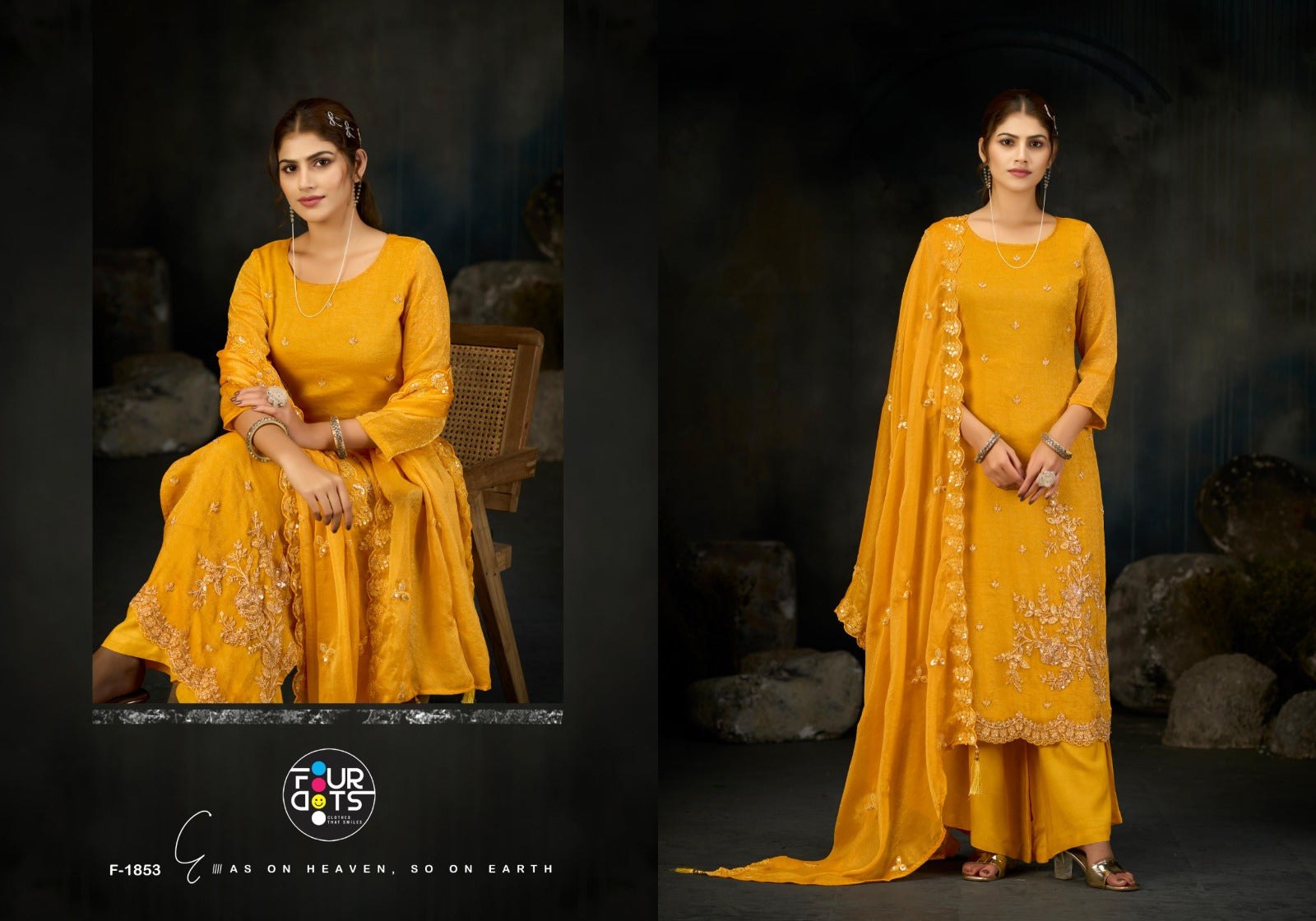 Willow Four Dots Fendy Pant Style Suits Wholesale Price