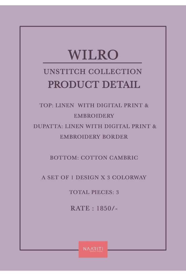 Wilro Naariti Linen Pant Style Suits Wholesale Price
