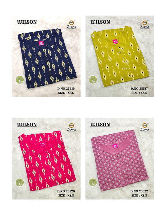 Wilson Zoya Rayon Kurti With Pocket Wholesale Price