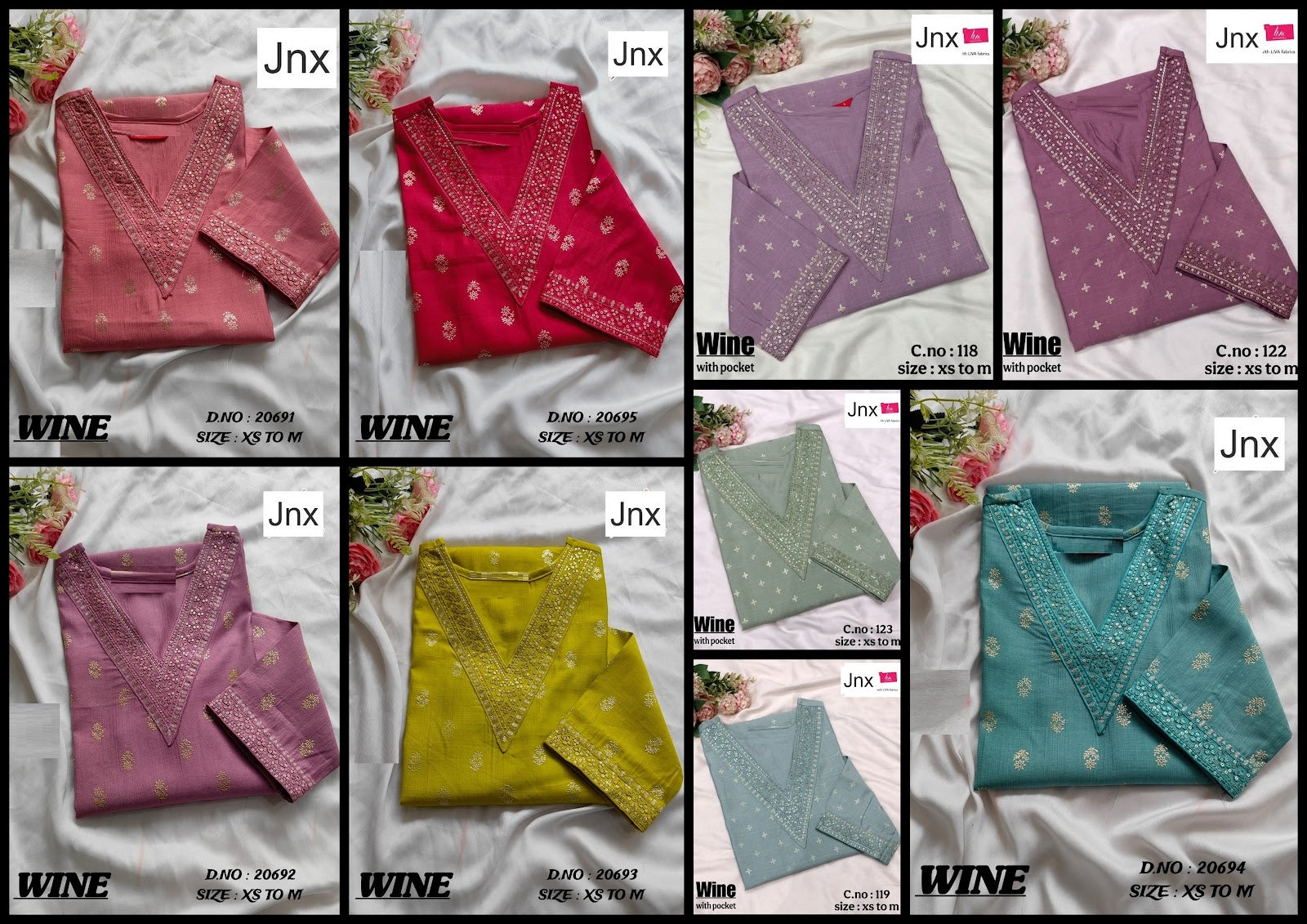Wine 270626 Jnx Vertican Kurti With Pocket Exporter Ahmedabad