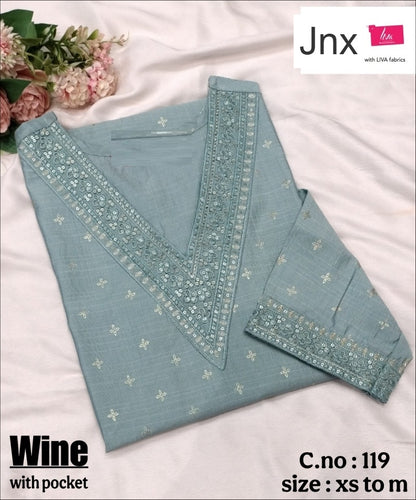 Wine 270626 Jnx Vertican Kurti With Pocket Exporter Ahmedabad