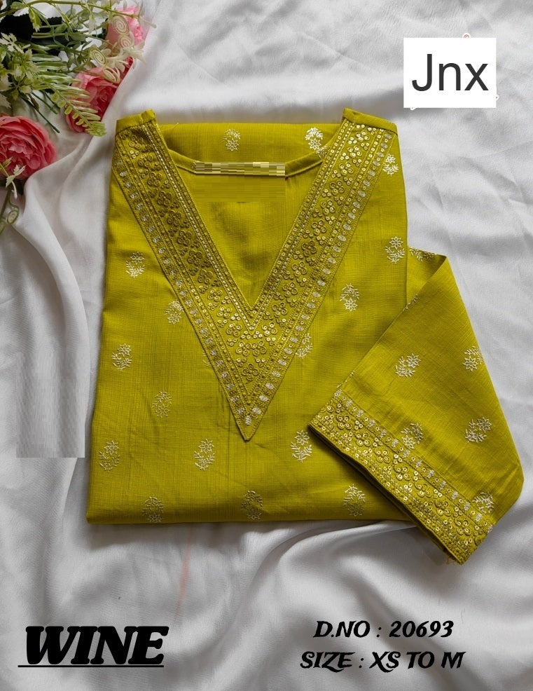 Wine 270626 Jnx Vertican Kurti With Pocket Exporter Ahmedabad