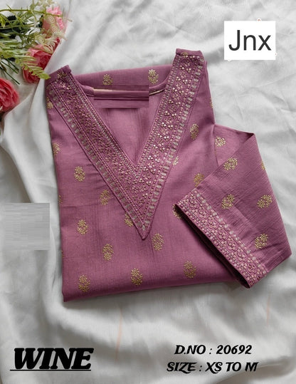 Wine 270626 Jnx Vertican Kurti With Pocket Exporter Ahmedabad