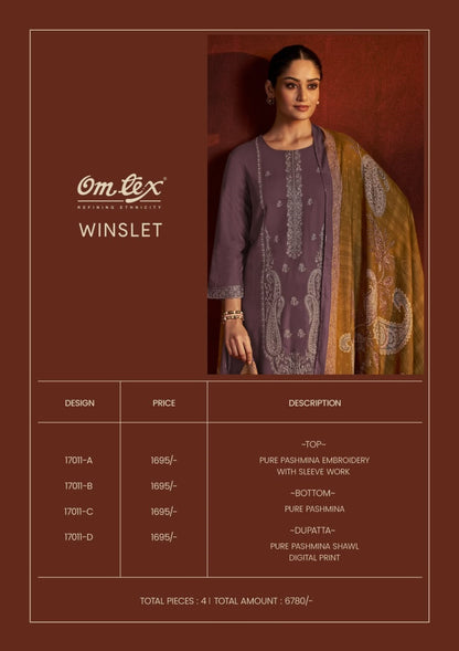 Winslet Omtex Pashmina Suits Wholesaler Gujarat