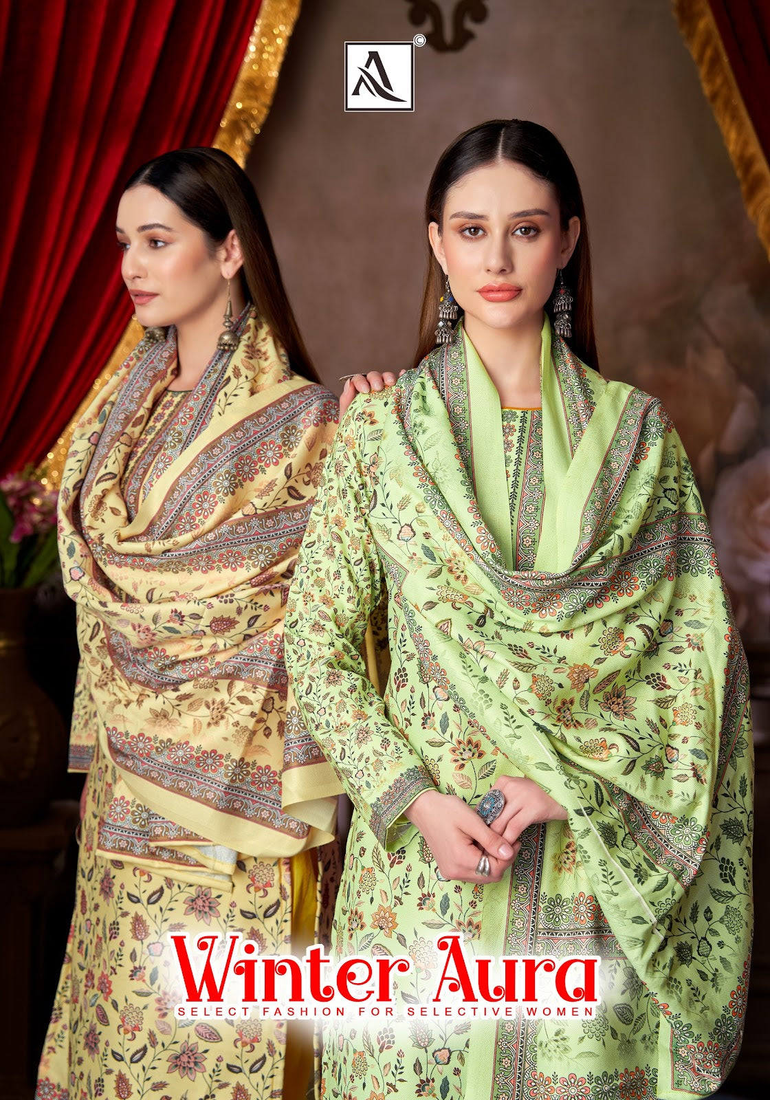 Winter Aura Alok Viscose Pashmina Suits Exporter