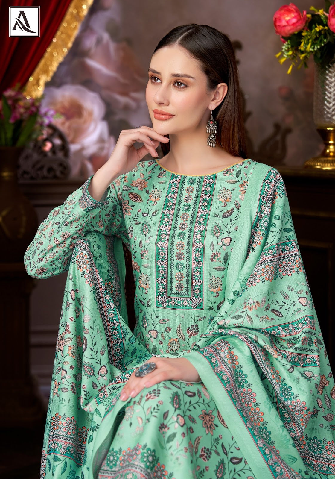 Winter Aura Alok Viscose Pashmina Suits Exporter