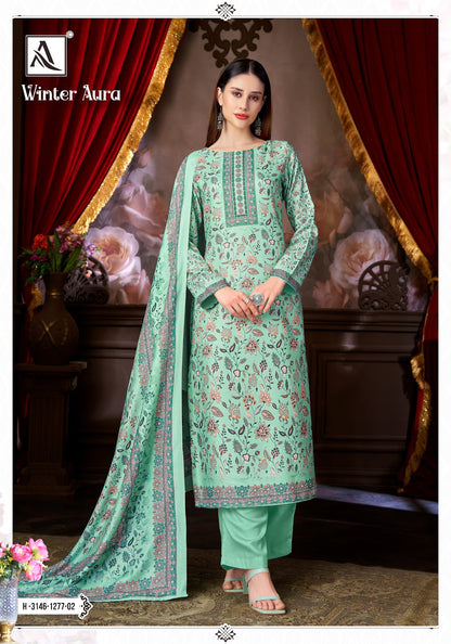 Winter Aura Alok Viscose Pashmina Suits Exporter