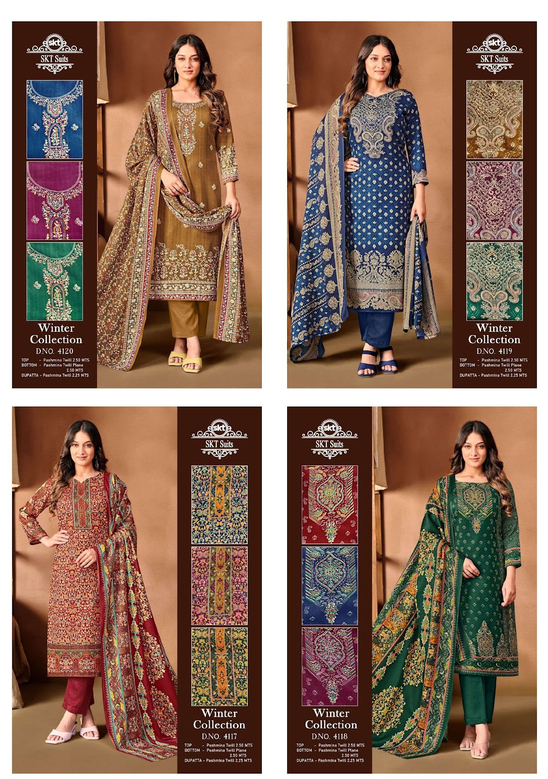 Winter Collection 241224 Skt Pashmina Suits Wholesaler Ahmedabad