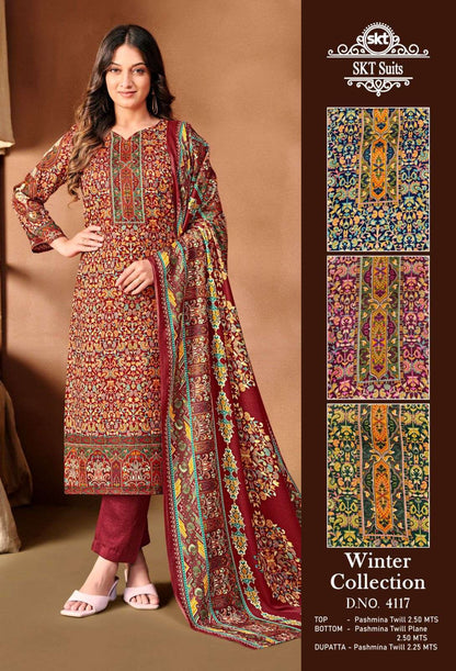 Winter Collection 241224 Skt Pashmina Suits Wholesaler Ahmedabad