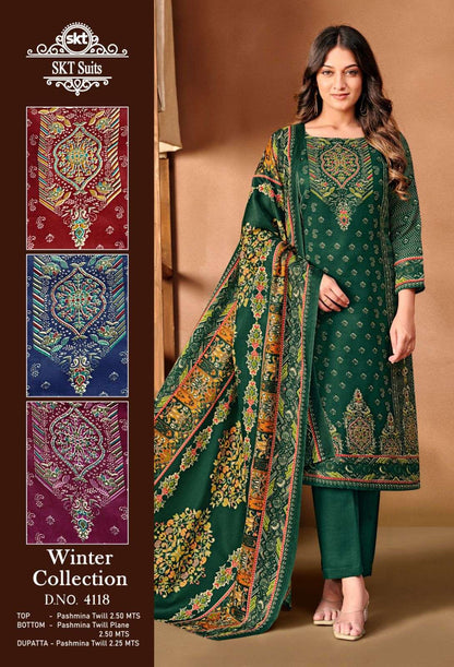 Winter Collection 241224 Skt Pashmina Suits Wholesaler Ahmedabad