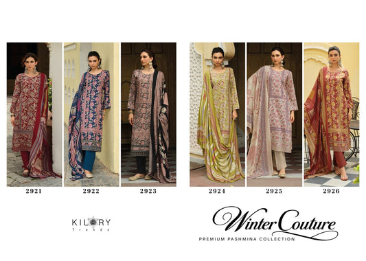 Winter Couture Kilory Viscose Pashmina Suits Wholesale