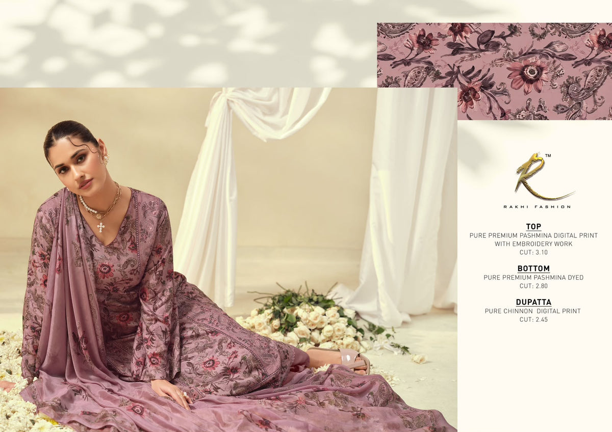 Winter E Jahan 5524 Rakhi Fashion Pashmina Suits Supplier India