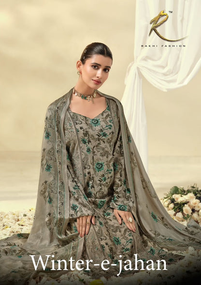 Winter E Jahan 5524 Rakhi Fashion Pashmina Suits Supplier India