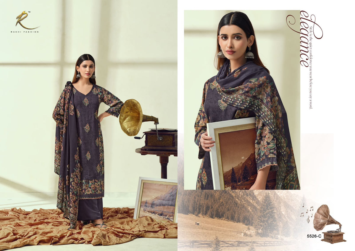 Winter E Jahan Rakhi Fashion Pashmina Suits Wholesale