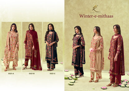 Winter E Mithaas 5521 Rakhi Fashion Pashmina Suits Manufacturer Ahmedabad