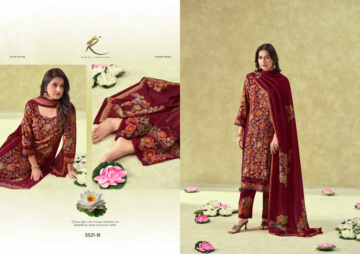 Winter E Mithaas 5521 Rakhi Fashion Pashmina Suits Manufacturer Ahmedabad