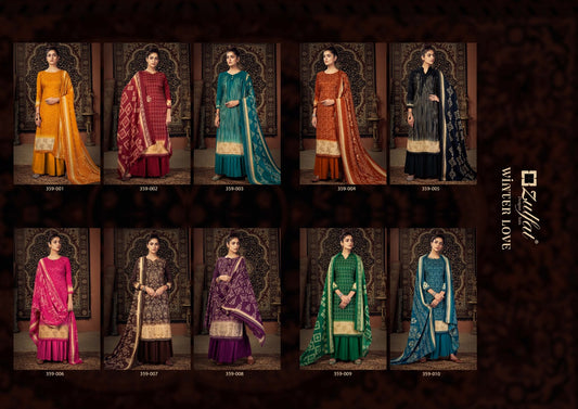 Winter Love Zulfat Designer Pashmina Suits Exporter Gujarat