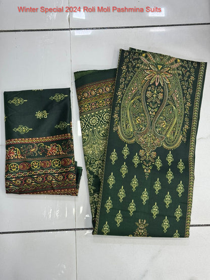 Winter Special 2024 Roli Moli Pashmina Suits Wholesale Rate
