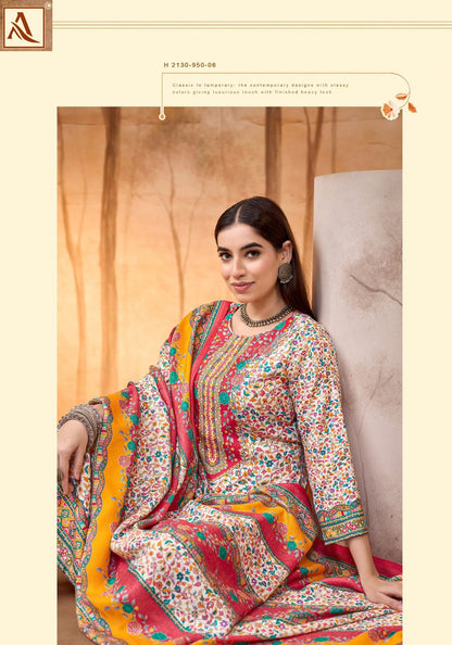 Winter Stone 6 Alok Karachi Salwar Suits Manufacturer
