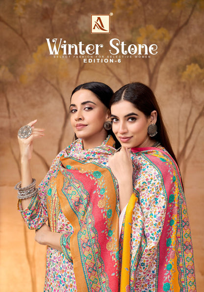 Winter Stone 6 Alok Karachi Salwar Suits Manufacturer