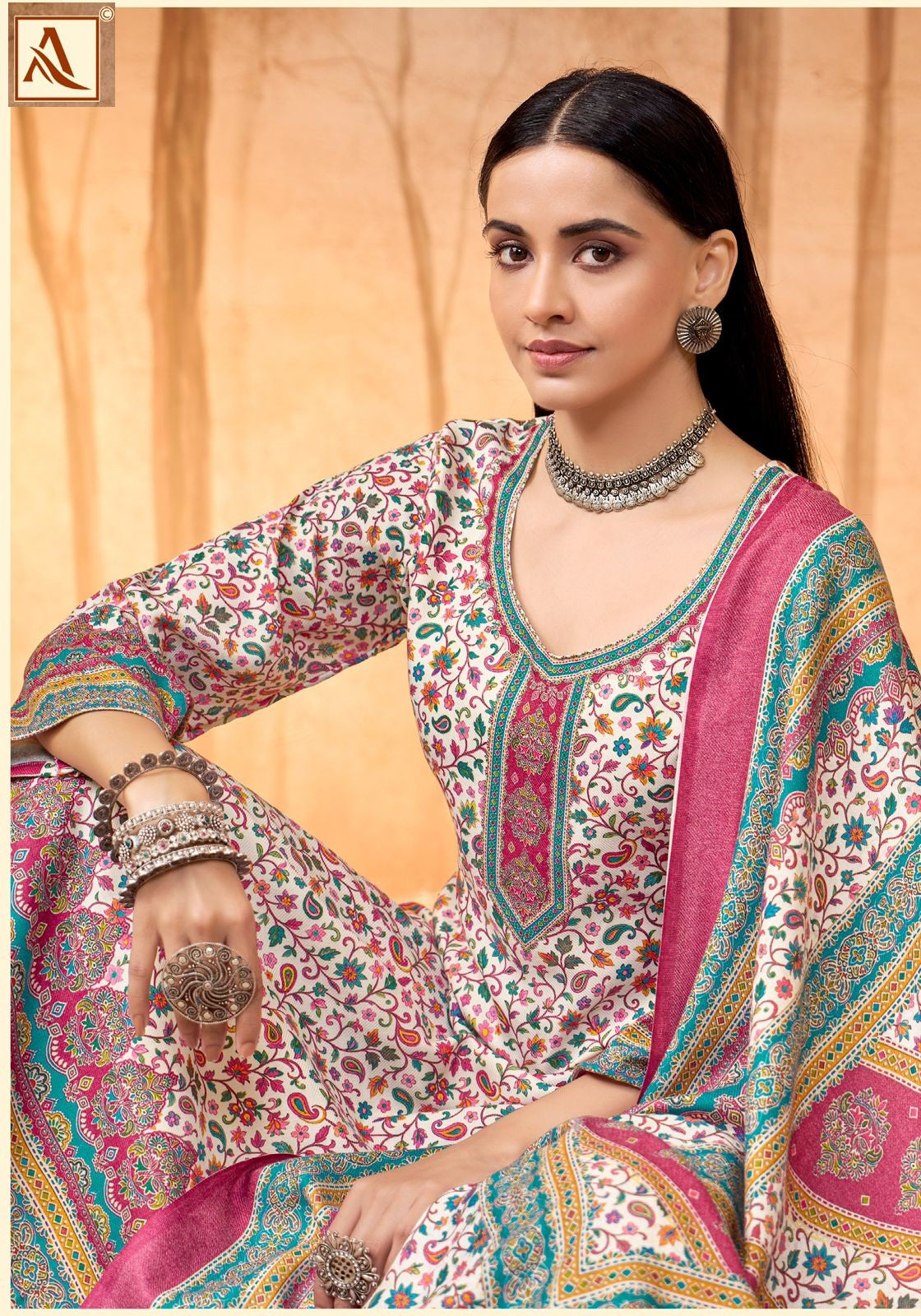 Winter Stone 6 Alok Karachi Salwar Suits Manufacturer