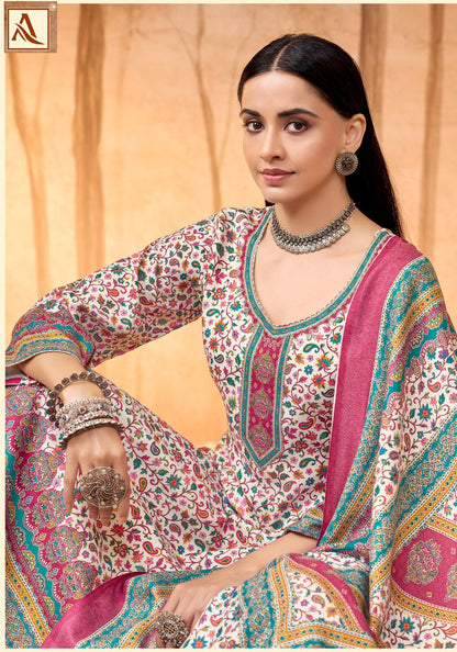 Winter Stone 6 Alok Karachi Salwar Suits Manufacturer