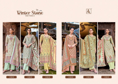 Winter Stone Edition 2 Alok Viscose Pashmina Suits Wholesaler Gujarat