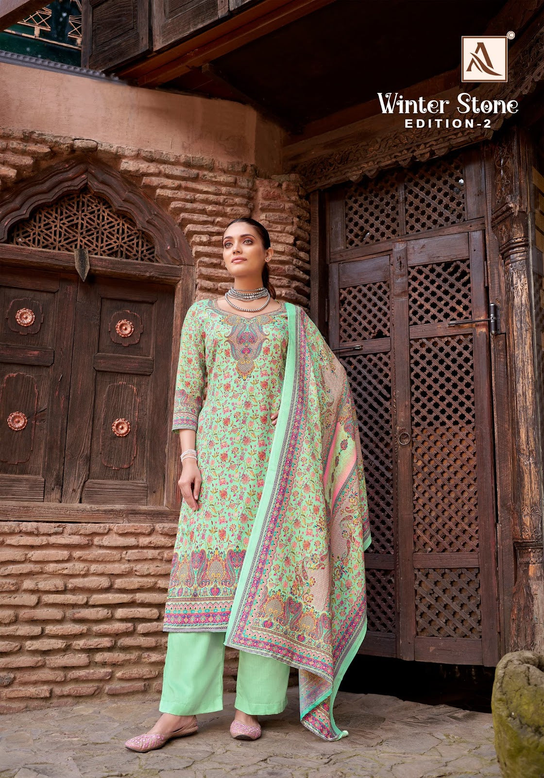 Winter Stone Edition 2 Alok Viscose Pashmina Suits Wholesaler Gujarat