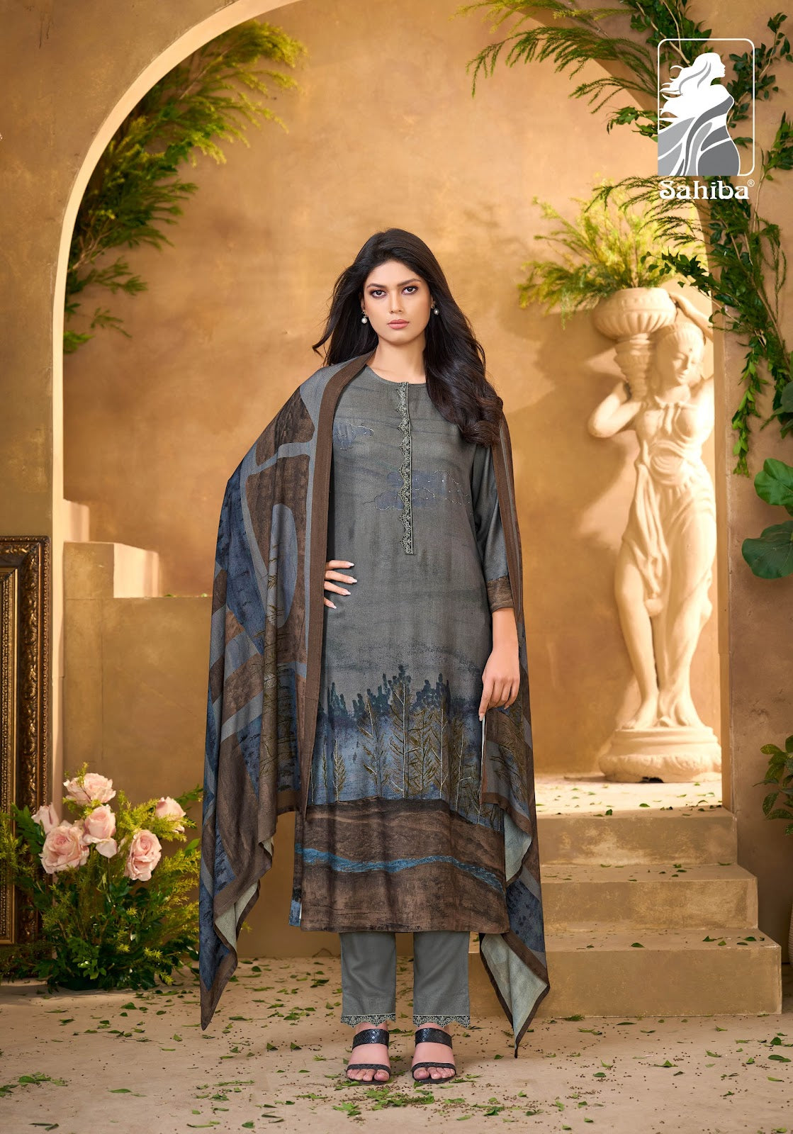Winter Vibes Sahiba Karachi Pashmina Salwar Suits Exporter