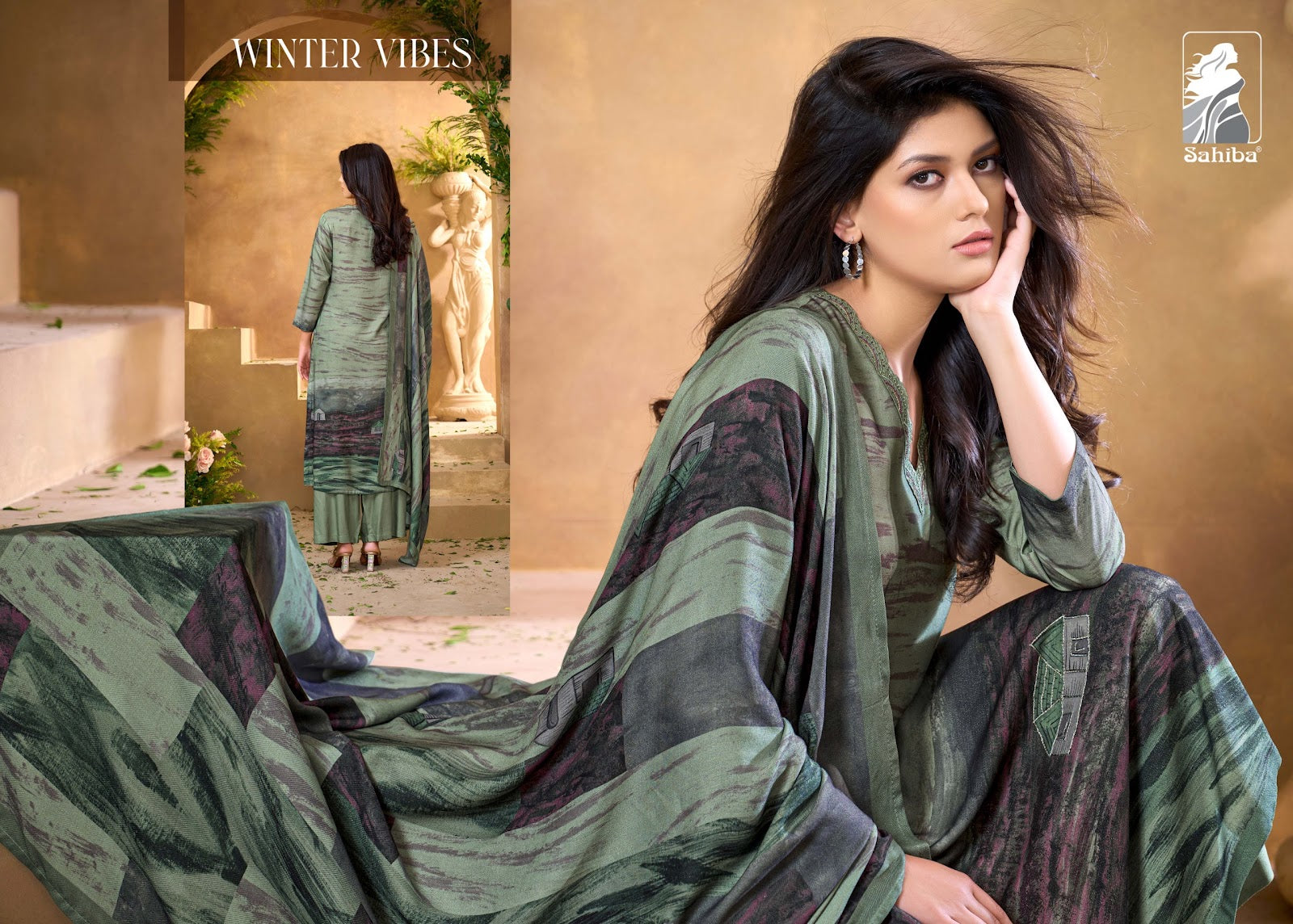 Winter Vibes Sahiba Karachi Pashmina Salwar Suits Exporter