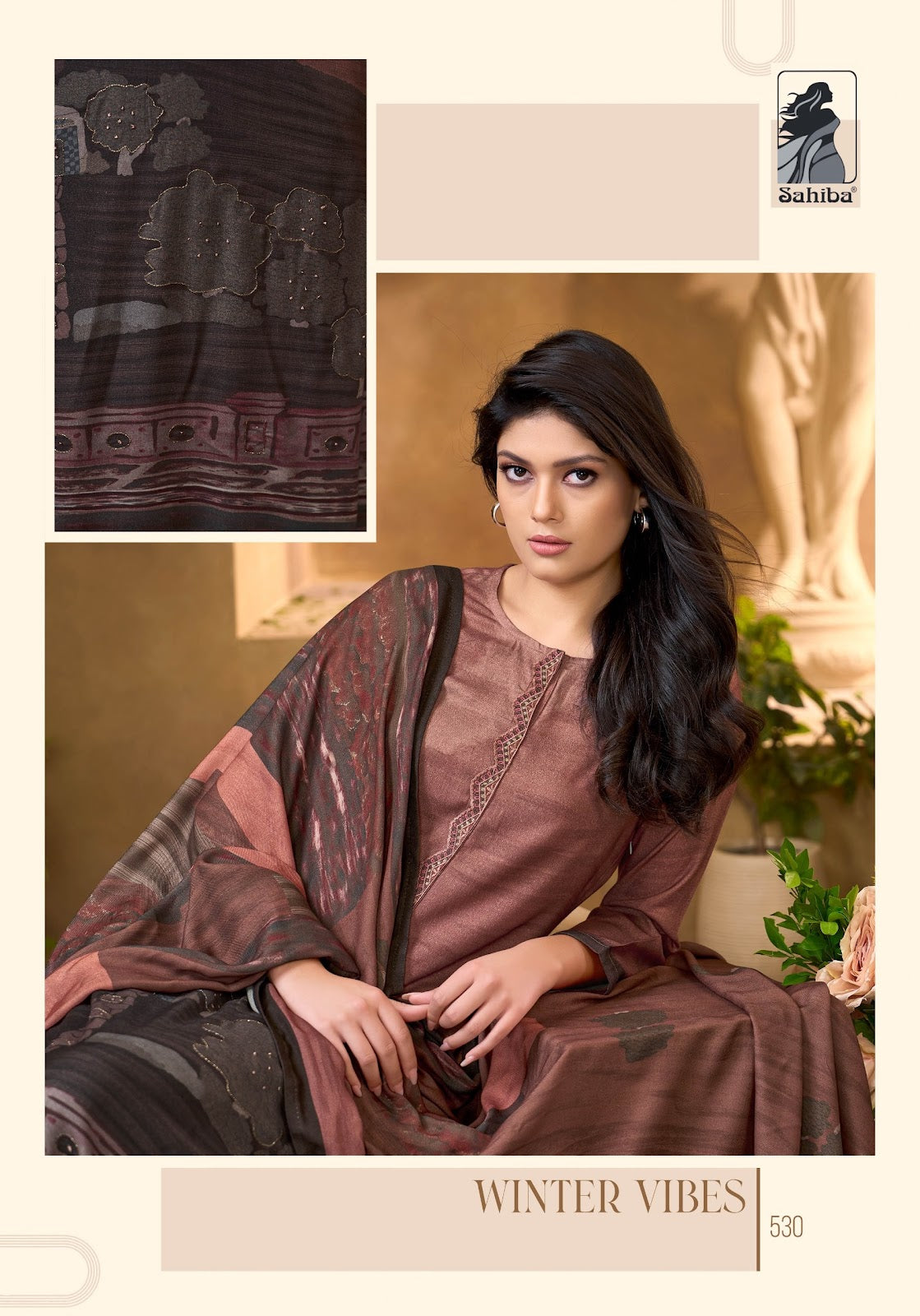 Winter Vibes Sahiba Karachi Pashmina Salwar Suits Exporter