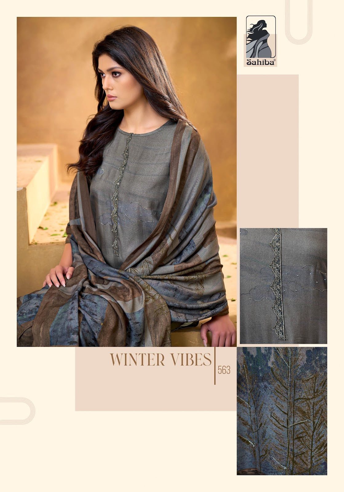 Winter Vibes Sahiba Karachi Pashmina Salwar Suits Exporter