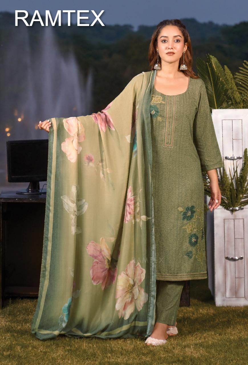 Winter Wardrobe Ramtex Pashmina Suits Exporter Ahmedabad