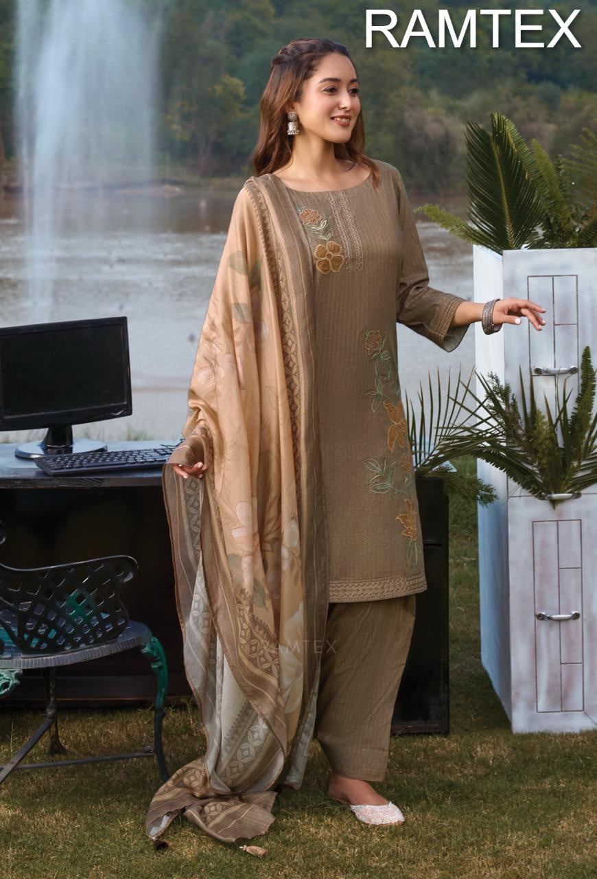 Winter Wardrobe Ramtex Pashmina Suits Exporter Ahmedabad