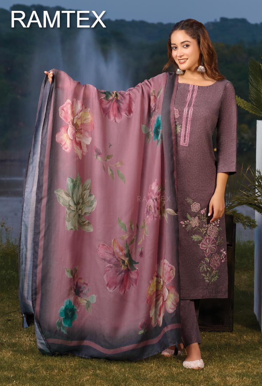 Winter Wardrobe Ramtex Pashmina Suits Exporter Ahmedabad