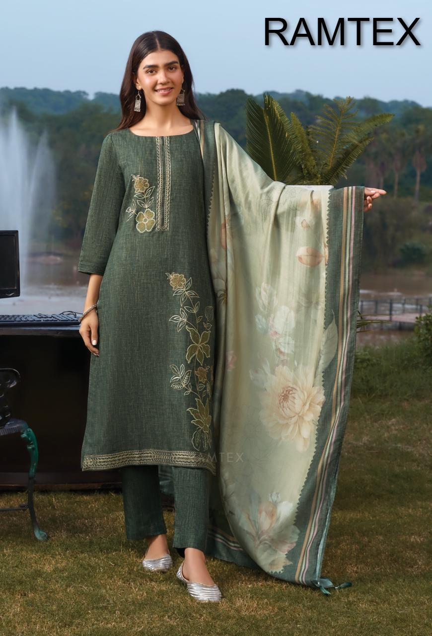 Winter Wardrobe Ramtex Pashmina Suits Exporter Ahmedabad