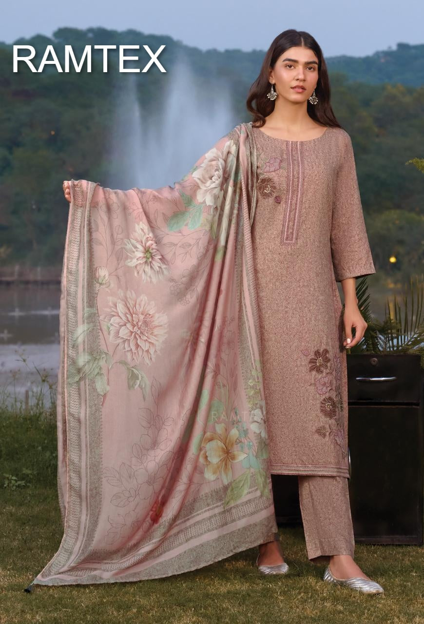 Winter Wardrobe Ramtex Pashmina Suits Exporter Ahmedabad