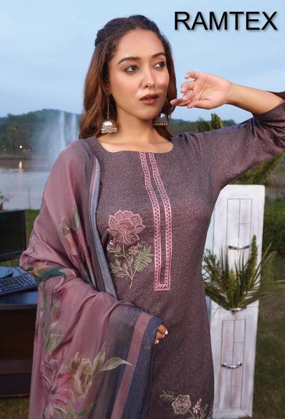 Winter Wardrobe Ramtex Pashmina Suits Exporter Ahmedabad
