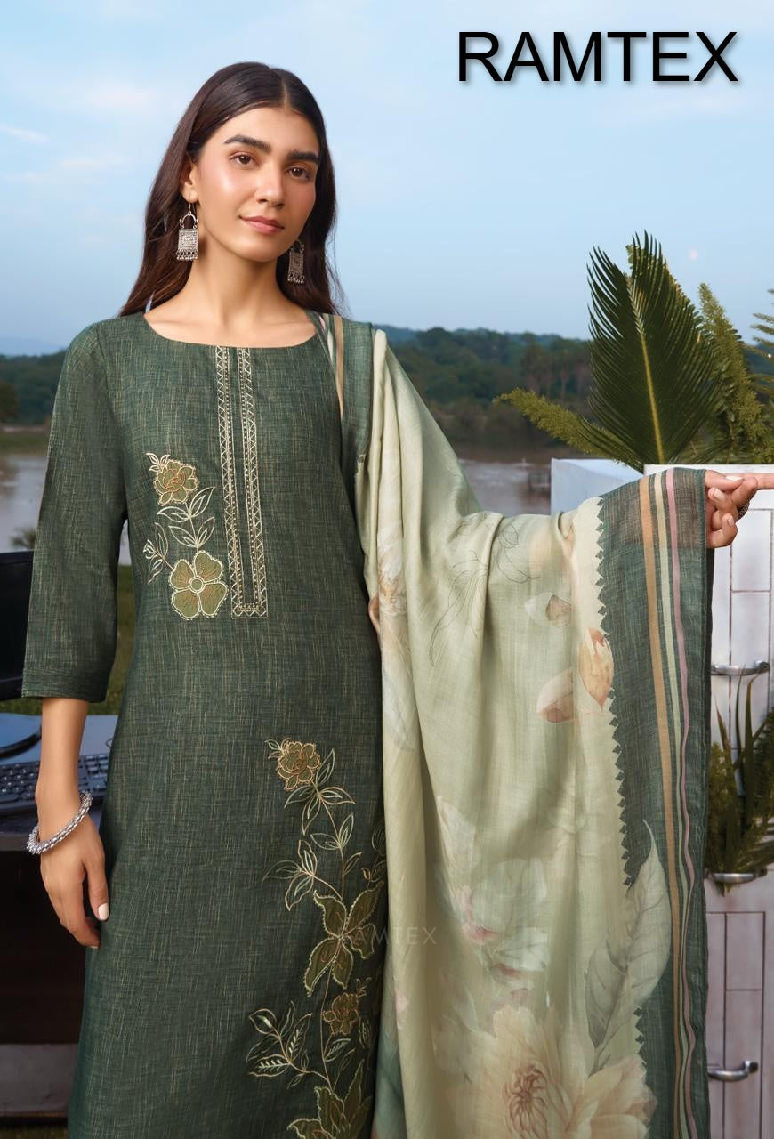 Winter Wardrobe Ramtex Pashmina Suits Exporter Ahmedabad