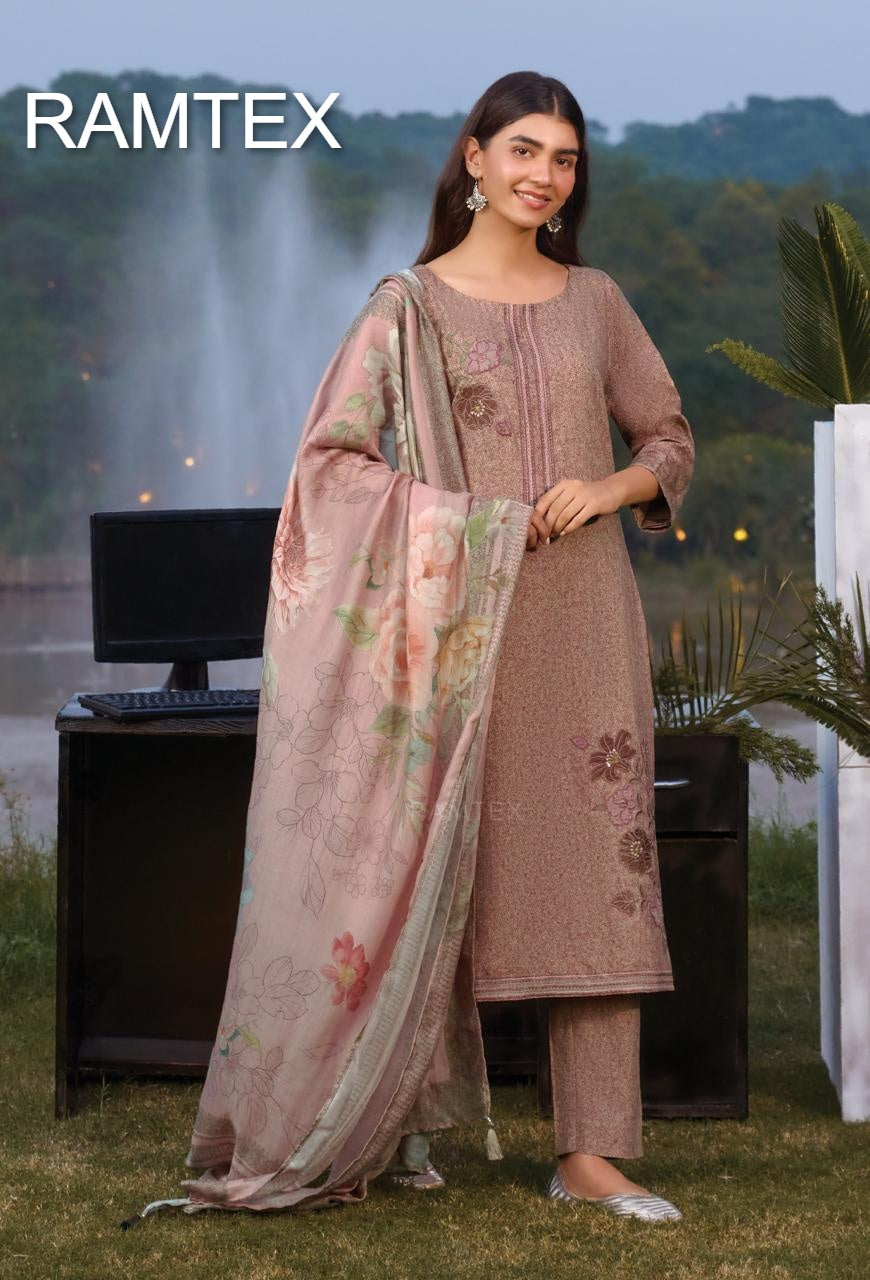 Winter Wardrobe Ramtex Pashmina Suits Exporter Ahmedabad