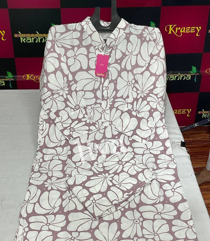 With Pocket Kanha Reyon Co Ord Set Wholesaler India