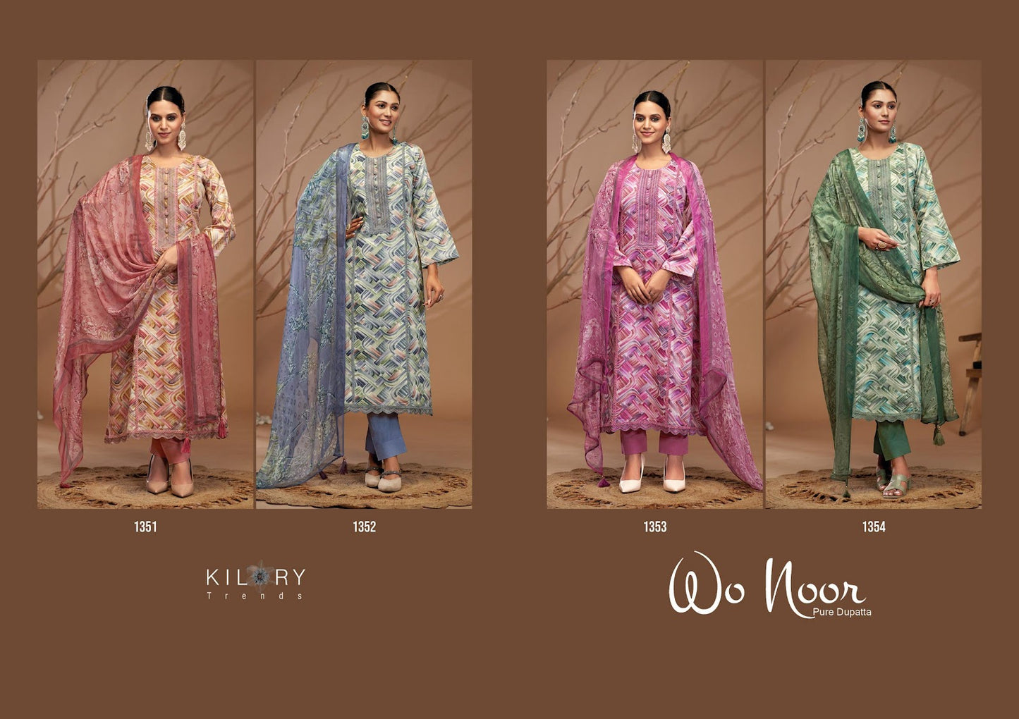 Wo Noor Kilory Pure Jam Pant Style Suits Wholesaler Gujarat