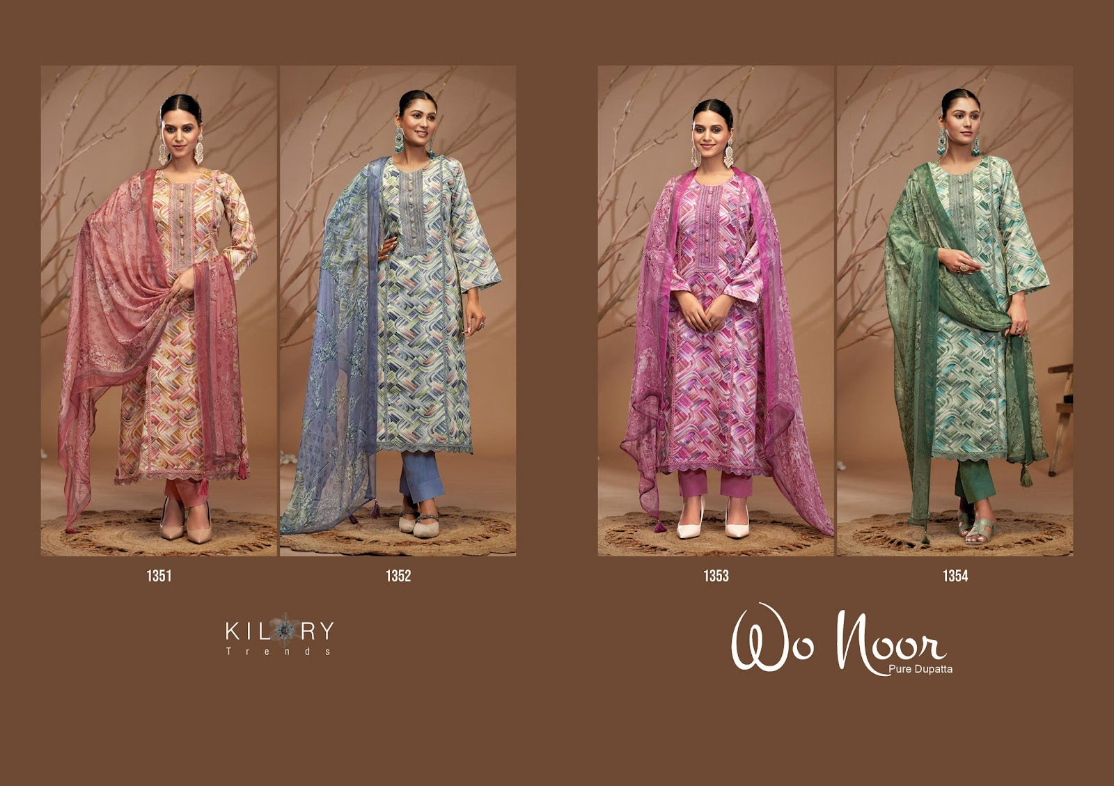 Wo Noor Kilory Pure Jam Pant Style Suits Wholesaler Gujarat