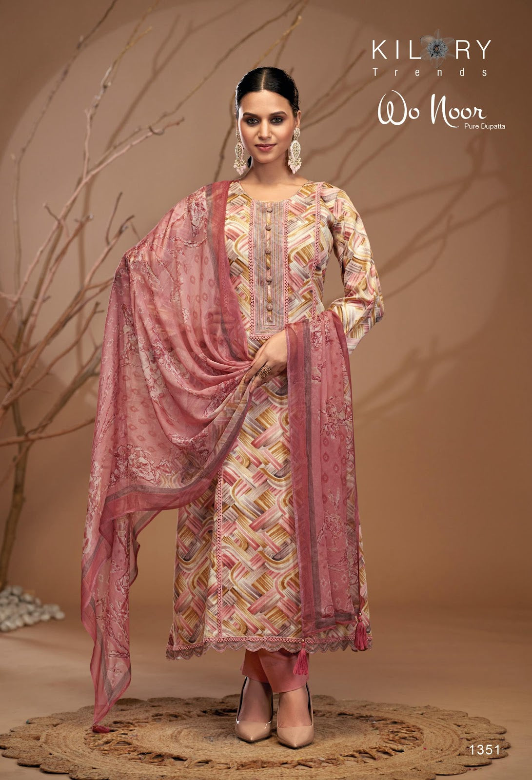 Wo Noor Kilory Pure Jam Pant Style Suits Wholesaler Gujarat