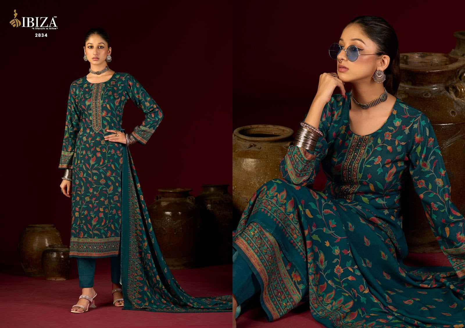 Womade Ibiza Pashmina Suits Wholesaler India