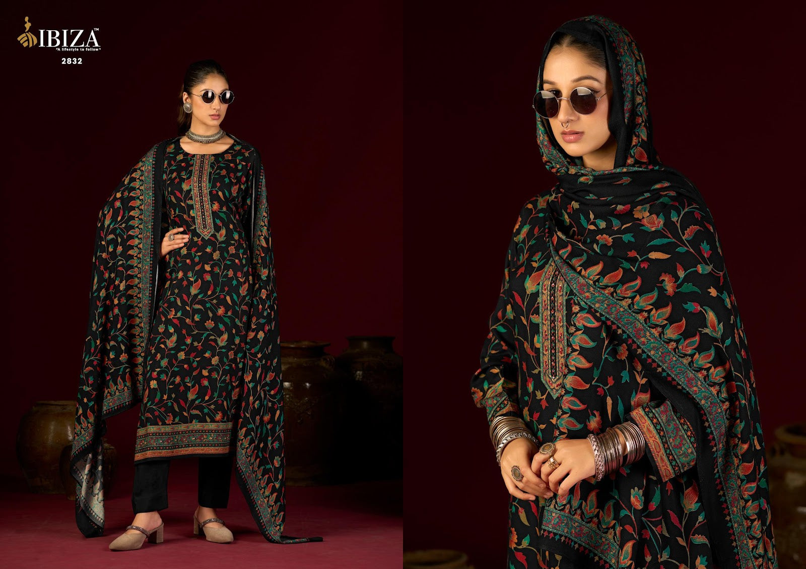 Womade Ibiza Pashmina Suits Wholesaler India