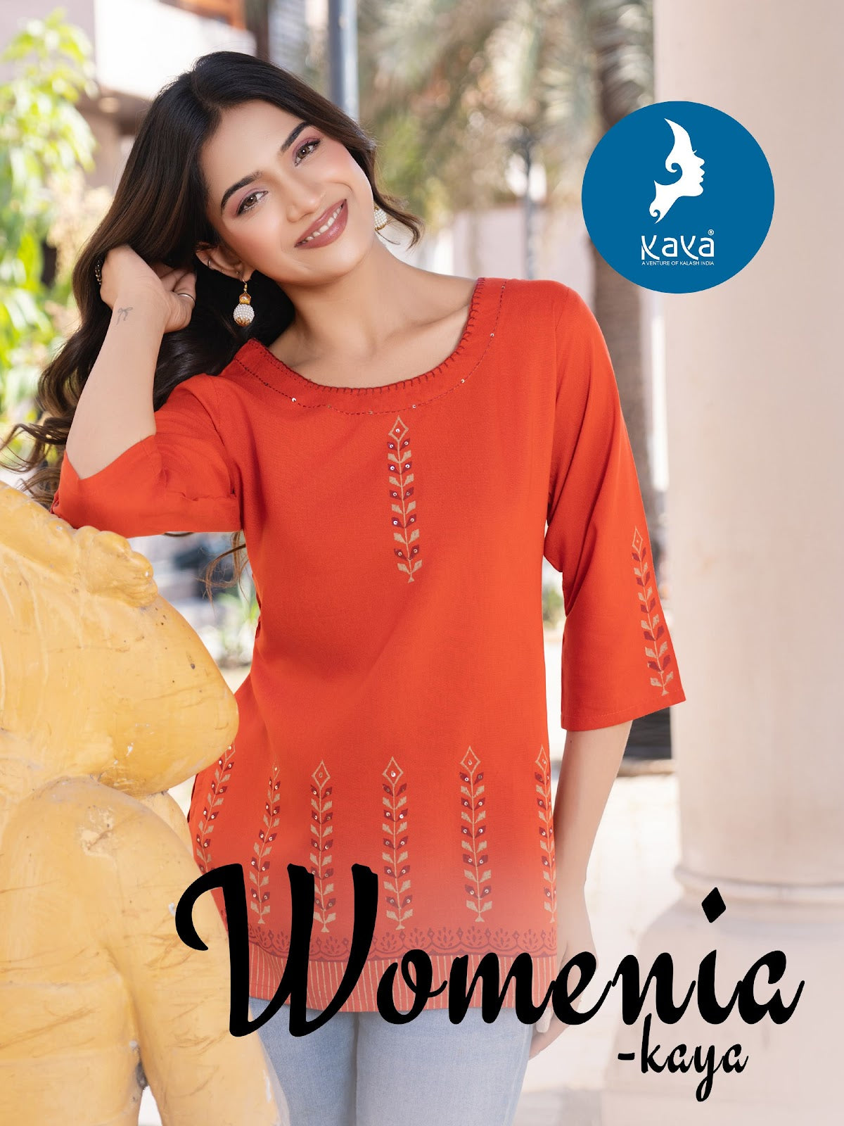 Womenia Kaya Reyon Short Kurtis Manufacturer India