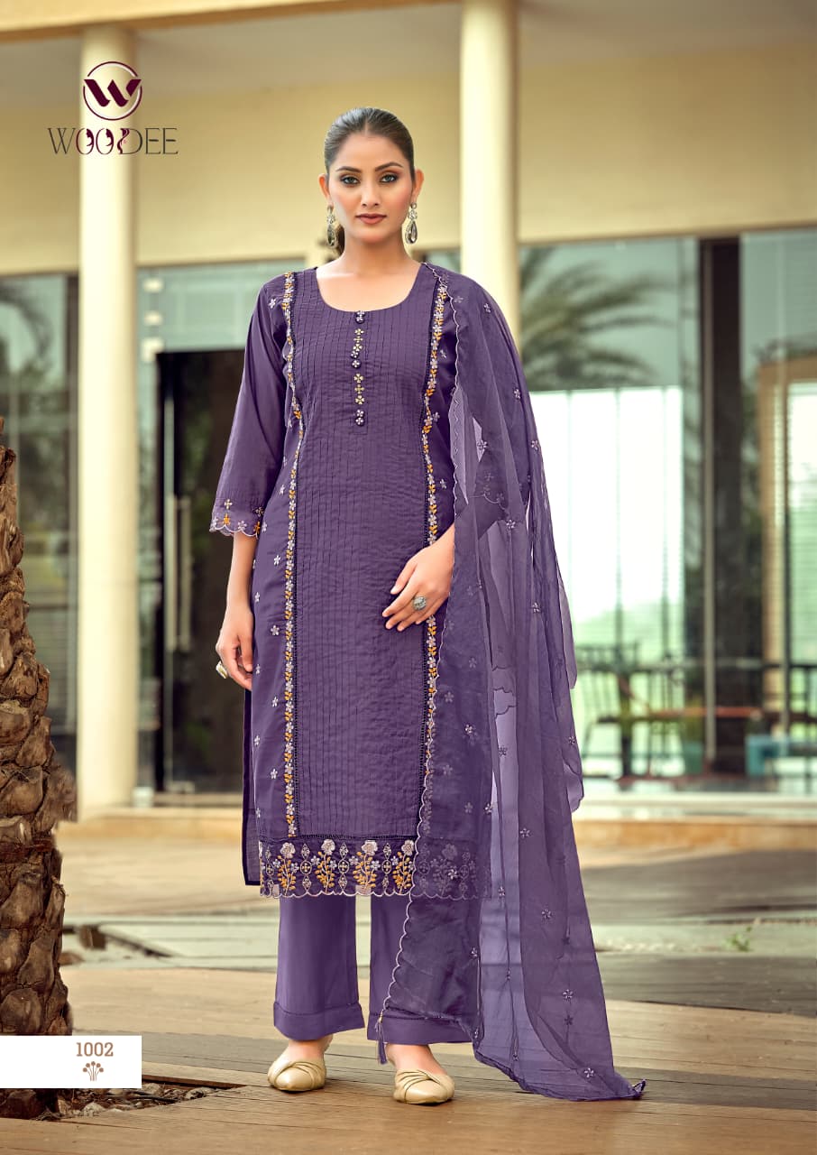 Womika Vol 2 Woodee Cotton Readymade Plazzo Style Suits Wholesaler Gujarat