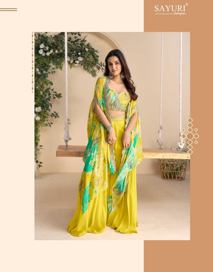 Wonaya Sayuri Chinon Indo Western Pair Wholesaler Ahmedabad